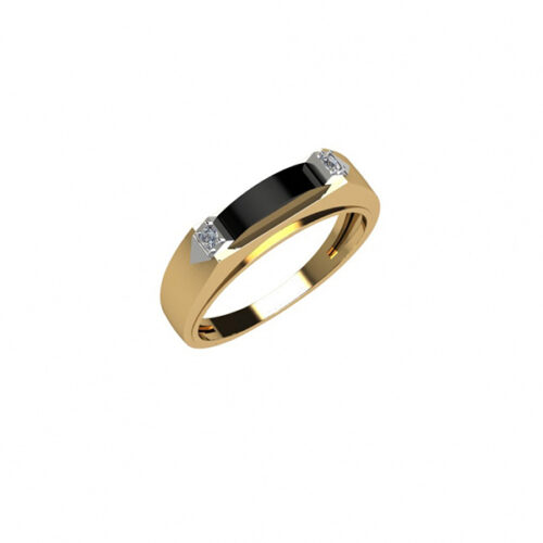 Печатка из золота 585 пробы с ониксом