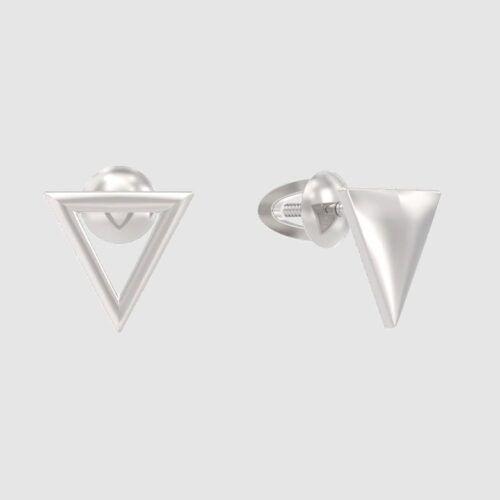 Серьги пусеты из серебра 925 пробы