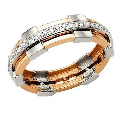 Кольцо из золота 585 пробы с фианитом