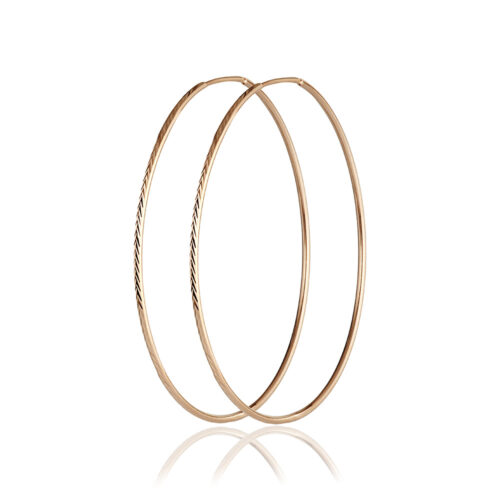 Серьги конго из золота 585 пробы