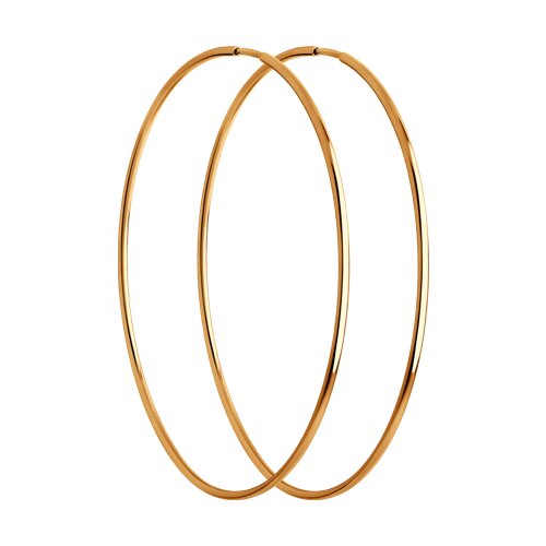 Серьги конго из золота 585 пробы