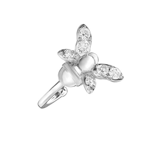 Серьги из серебра 925 пробы с фианитом