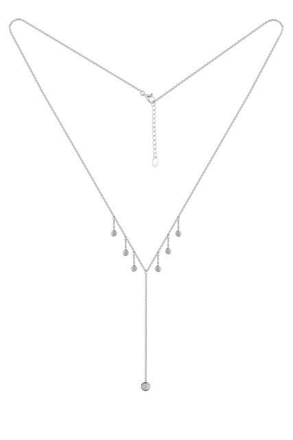 Колье из серебра 925 пробы с фианитом