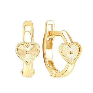 Серьги детские из золота 585 пробы