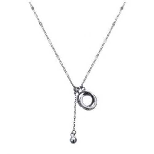 Колье из серебра 925 пробы с фианитом
