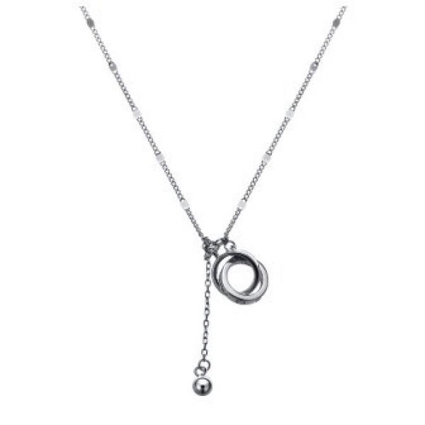 Колье из серебра 925 пробы с фианитом