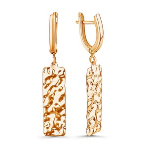 Серьги подвесные из золота 585 пробы