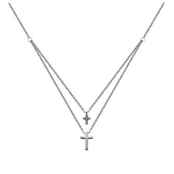 Колье из серебра 925 пробы с фианитом
