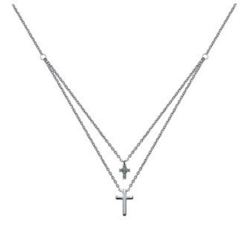 Колье из серебра 925 пробы с фианитом