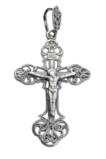 Крест из серебра 925 пробы