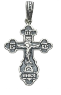 Крест из серебра 925 пробы