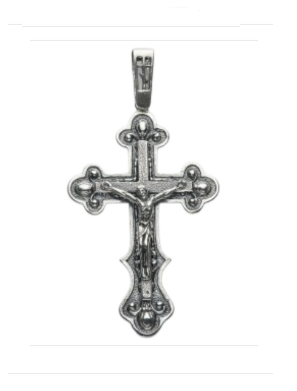 Крест из серебра 925 пробы