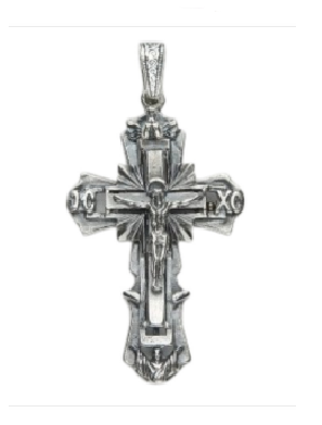 Крест из серебра 925 пробы