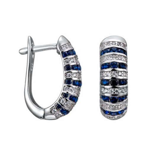 Серьги из серебра 925 пробы со шпинелью