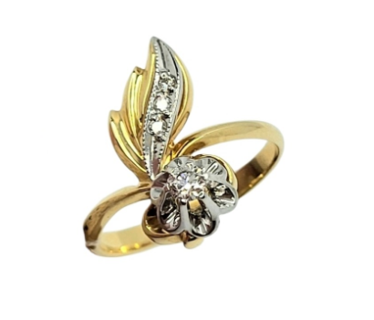Кольцо из золота 585 пробы с бриллиантом