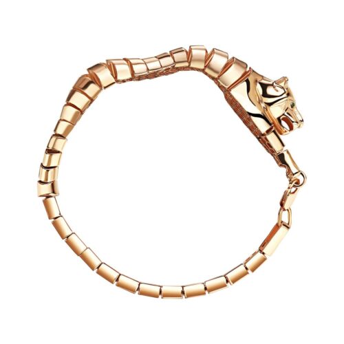 Браслет из золота 585 пробы с изумрудом