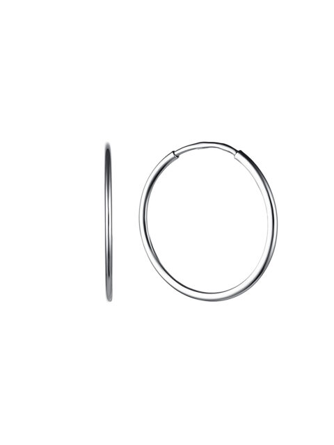 Серьги конго из серебра 925 пробы