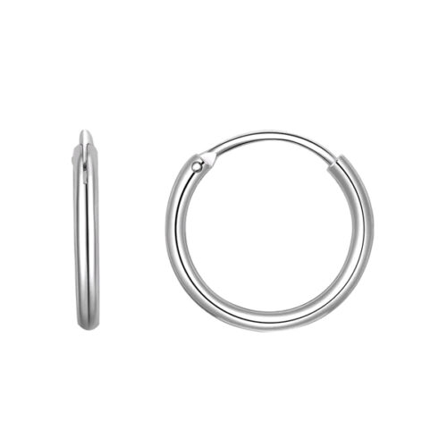 Серьги конго из серебра 925 пробы