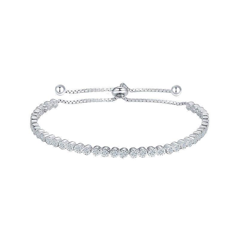 Браслет из серебра 925 пробы с фианитом