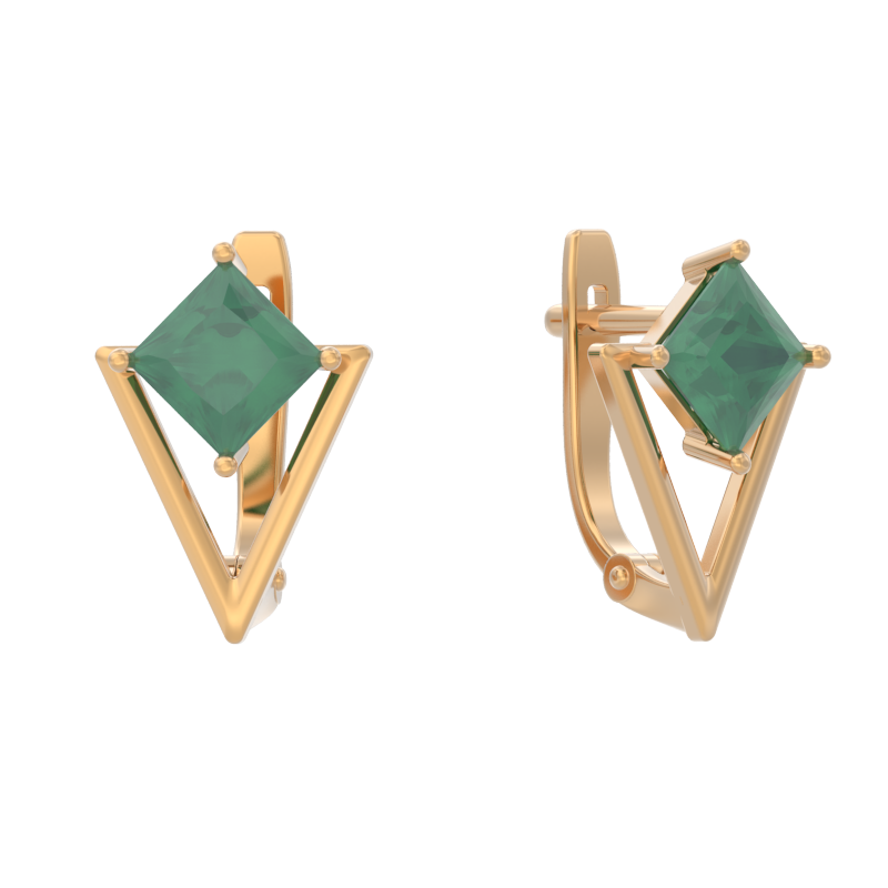 Серьги из золота 585 пробы