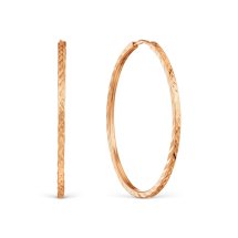 Серьги конго из золота 585 пробы