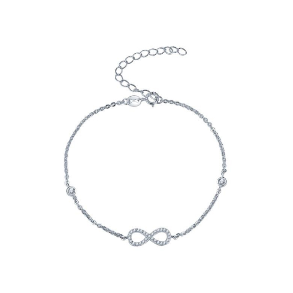 Браслет из серебра 925 пробы с фианитом