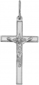 Крест из серебра 925 пробы