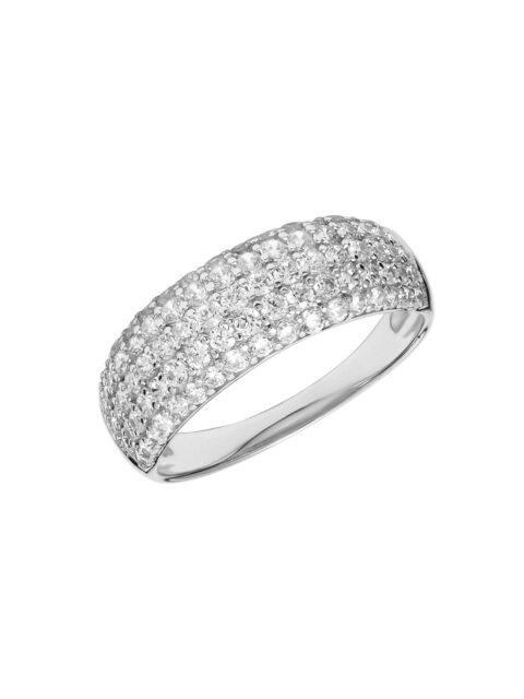 Кольцо из серебра 925 пробы с фианитом