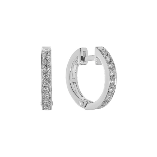 Серьги из серебра 925 пробы с фианитом