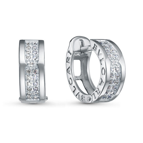 Серьги из золота 585 пробы с фианитом
