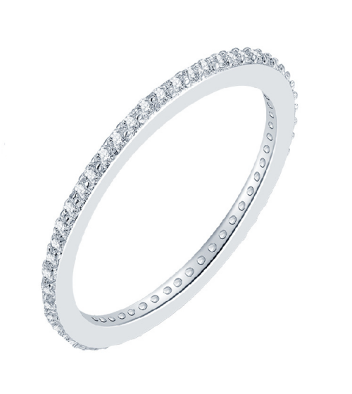 Кольцо из серебра 925 пробы с фианитом