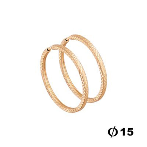 Серьги конго из золота 585 пробы