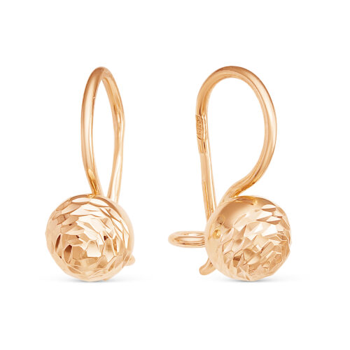 Серьги детские из золота 585 пробы