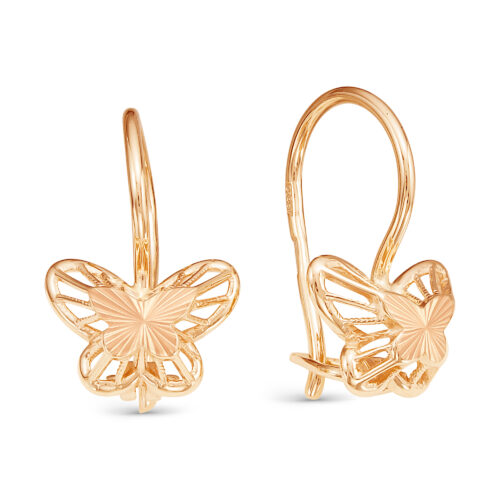 Серьги детские из золота 585 пробы