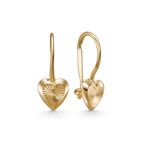 Серьги детские из золота 585 пробы