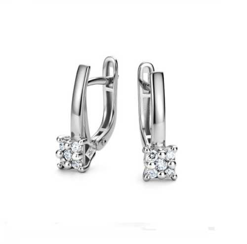 Серьги из золота 585 пробы с бриллиантом